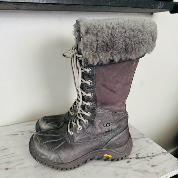 UGG Adirondack Tall Boots Brown Women’s Size 7 - Picture 1 of 9
